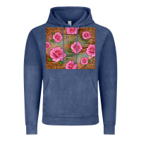 Vintage Denim Western Pink Roses Vintage Hoodie - LillyAllenDesigns
