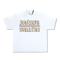White raising ballers Urban Heavy Tee - MaliasSmallBusiness
