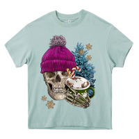 Arona winter skeleton skull Heavy Core Tee - FaDigitalArtStudio