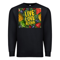 Black live love aloha Premium Sweatshirt - TumblerDesignByShophia