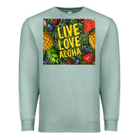 Seafoam live love aloha Premium Sweatshirt - TumblerDesignByShophia