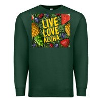 Sports Green live love aloha Premium Sweatshirt - TumblerDesignByShophia