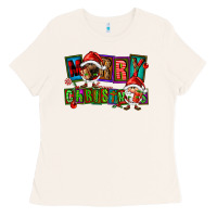 Bone merry christmas gnomies Ladies Tee - FaDigitalArtStudio