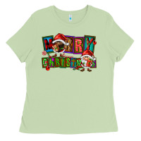 Matcha merry christmas gnomies Ladies Tee - FaDigitalArtStudio
