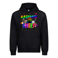 Black I am the rainbow sheep of the family Urban Hoodie - FaDigitalArtStudio