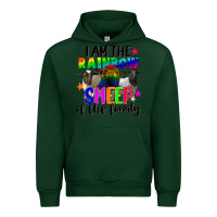 Forest Green I am the rainbow sheep of the family Urban Hoodie - FaDigitalArtStudio