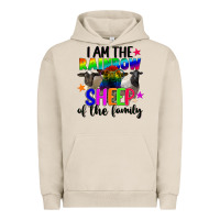 Pigment French Oak I am the rainbow sheep of the family Urban Hoodie - FaDigitalArtStudio