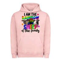 Pigment Salmon I am the rainbow sheep of the family Urban Hoodie - FaDigitalArtStudio