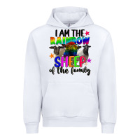 White I am the rainbow sheep of the family Urban Hoodie - FaDigitalArtStudio