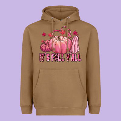 Its Fall Yall Heavyweight Hoodie Designed By Texasbilliewilder