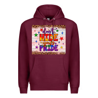 Burgundy don't hide your pride tumbler Premium Hoodie - JahusDesignShop