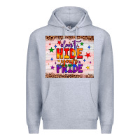 Heather Grey don't hide your pride tumbler Premium Hoodie - JahusDesignShop