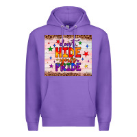 Purple don't hide your pride tumbler Premium Hoodie - JahusDesignShop