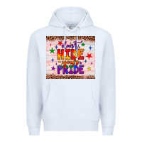 White don't hide your pride tumbler Premium Hoodie - JahusDesignShop
