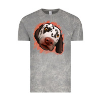 Cloud Rock dalmatians peach glitter background Vintage Tee - Jasminsmagicworld