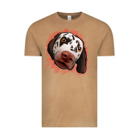 Vintage Camel dalmatians peach glitter background Vintage Tee - Jasminsmagicworld