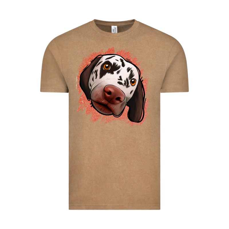 Dalmatians Peach Glitter Background Vintage Tee by Jasminsmagicworld | Teevron