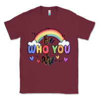 Burgundy be who you are Classic Tee - MaliasSmallBusiness