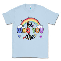 Dusty Blue be who you are Classic Tee - MaliasSmallBusiness
