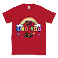 Red be who you are Classic Tee - MaliasSmallBusiness