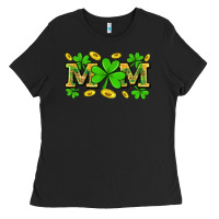 Black St. patricks day mom Ladies Tee - Neo Western
