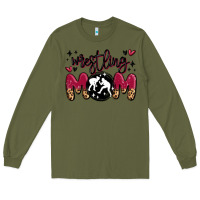 Army Green wrestling mom Long Sleeve Tee - MaliasSmallBusiness