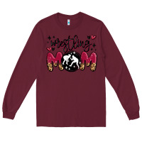 Burgundy wrestling mom Long Sleeve Tee - MaliasSmallBusiness