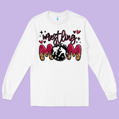 Wrestling Mom Long Sleeve Tee Designed By Maliassmallbusiness