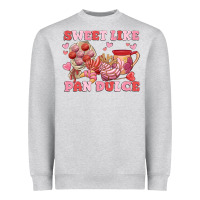 Heather Grey sweet like pan dulce Heavyweight Sweatshirt - MaliasSmallBusiness