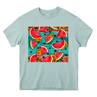 Watermelon And Sunflowers Heavy Core Tee | Teevron