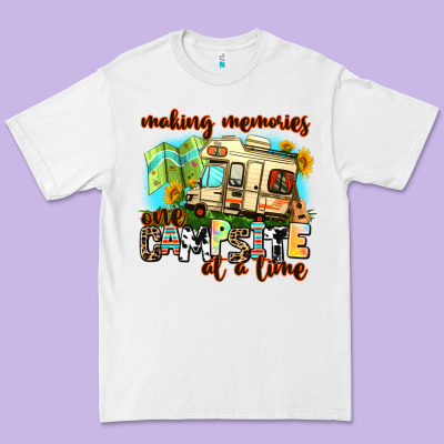 Making Memories One Campsite At A Time Premium Tee Designed By Adodesignshop