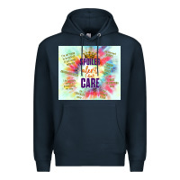 Navy spoiler alert i don't care Premium Hoodie - TumblerDesignByShophia