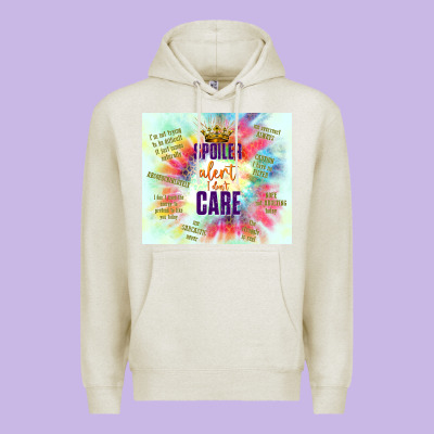 Spoiler Alert I Don't Care Premium Hoodie Designed By Tumblerdesignbyshophia