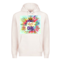 Pale Pink spoiler alert i don't care Premium Hoodie - TumblerDesignByShophia