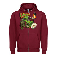 Burgundy louisiana state Zipper Hoodie - BarkalooDesign