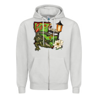 Dove Grey louisiana state Zipper Hoodie - BarkalooDesign