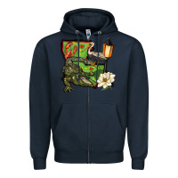 Navy louisiana state Zipper Hoodie - BarkalooDesign