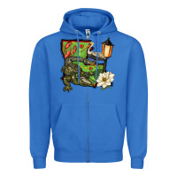 True Royal louisiana state Zipper Hoodie - BarkalooDesign