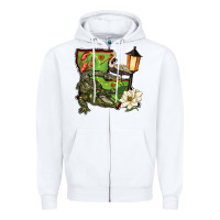 White louisiana state Zipper Hoodie - BarkalooDesign