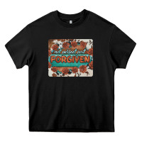 Black not perfect just forgiven Heavy Core Tee - BarkalooDesign