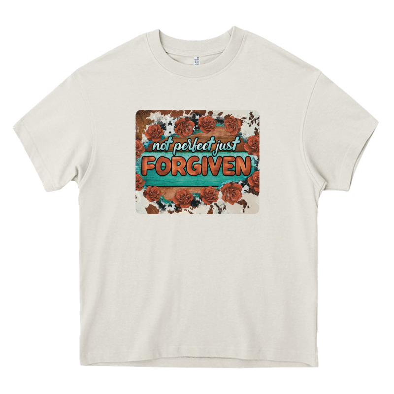 Not Perfect Just Forgiven Heavy Core Tee by BarkalooDesign | Teevron