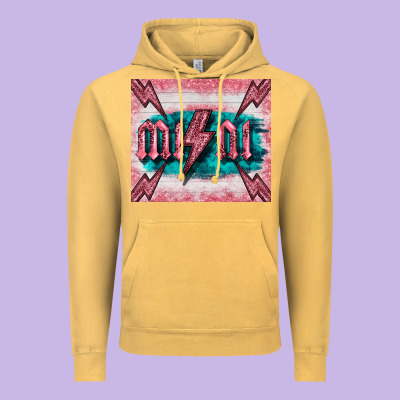 Western Mini Pink Glitter Vintage Hoodie Designed By Barkaloodesign