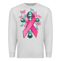 Dove Grey Cancer Cross Cancer Awareness Premium Sweatshirt - HowdyJamesFarm