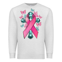 Oatmeal Heather Cancer Cross Cancer Awareness Premium Sweatshirt - HowdyJamesFarm
