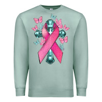Seafoam Cancer Cross Cancer Awareness Premium Sweatshirt - HowdyJamesFarm