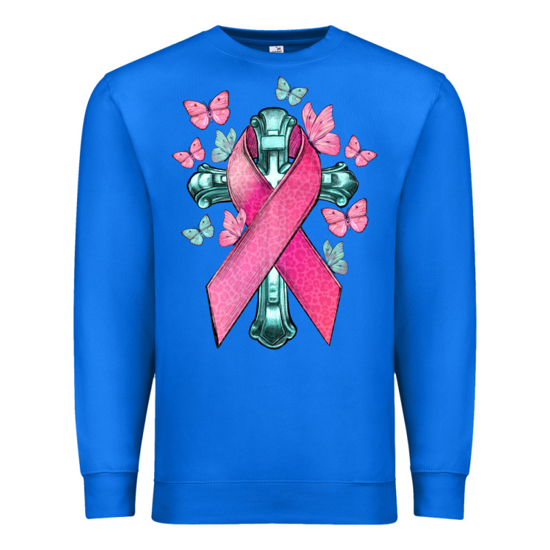 Cancer Cross Cancer Awareness Premium Sweatshirt by HowdyJamesFarm | Teevron