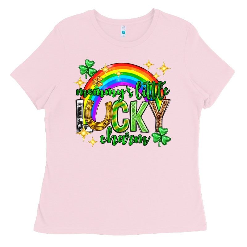 St. Patrick's Day Mommy's Little Lucky Charm Ladies Tee by Neo Western | Teevron