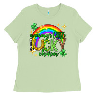 Matcha St. Patrick's Day Mommy's little lucky charm Ladies Tee - Neo Western
