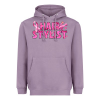 Lavender Breast Cancer hair stylist Heavyweight Hoodie - texasbilliewilder