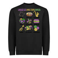 Black laissez les bons temps rouler Heavyweight Sweatshirt - MaliasSmallBusiness